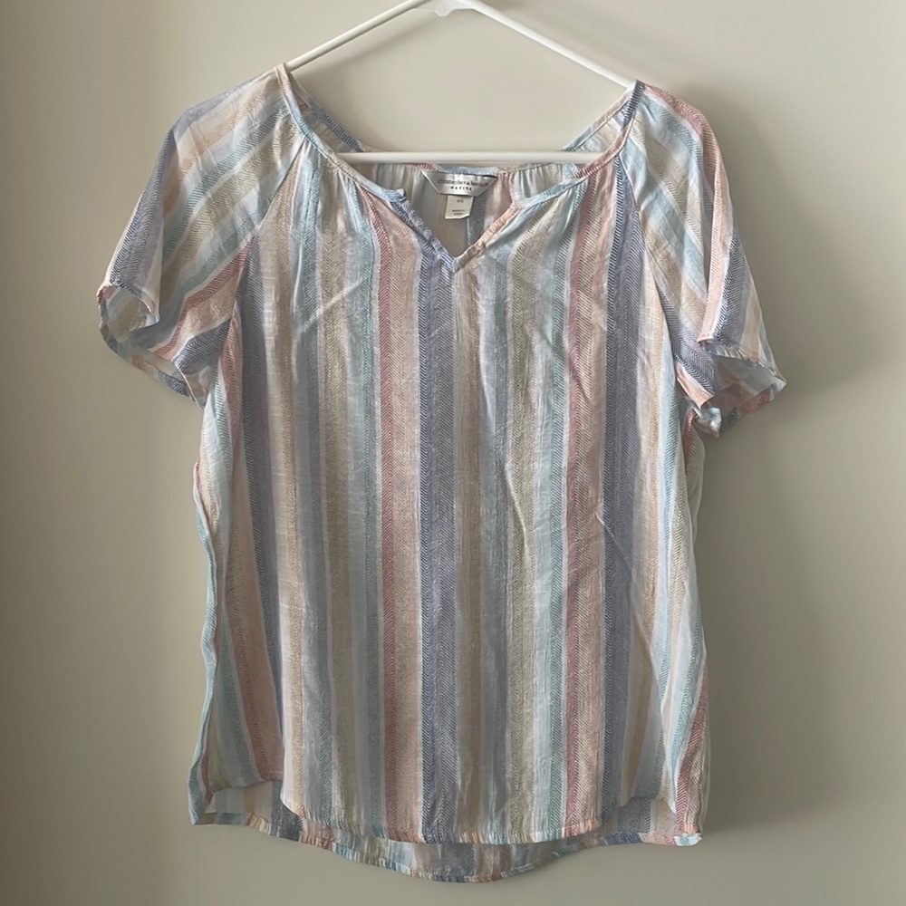 Christopher & Banks Lightweight Striped Top